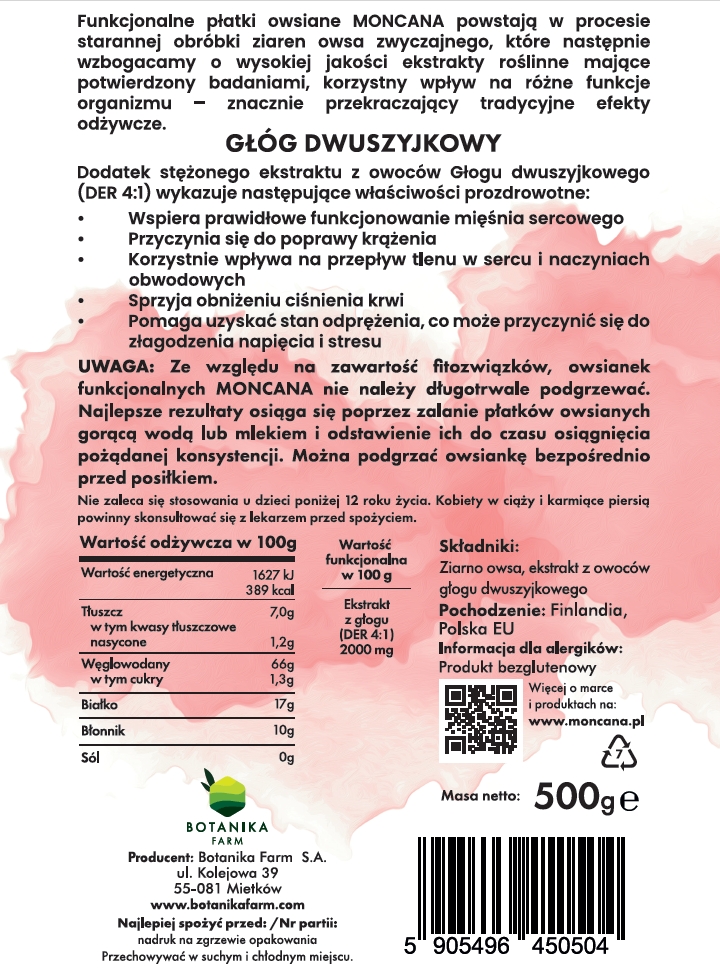 owsianka funkcjonalna z głogiem