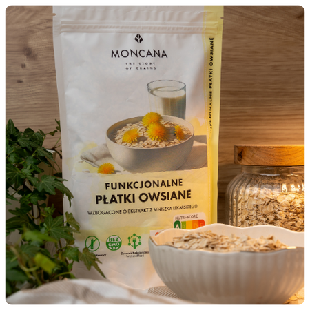 Owsianka Funkcjonalna – Bezglutenowe Płatki Owsiane z Mniszkiem Lekarskim