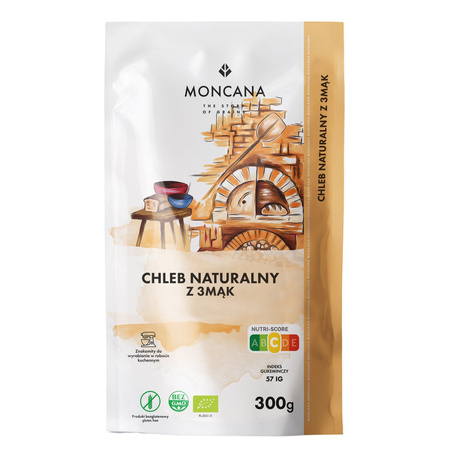 EKO Mąka na Chleb Bezglutenowy Naturalny z 3 Mąk - BIO 300g