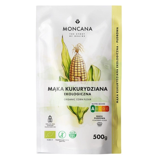 Bezglutenowa mąka kukurydziana, EKOlogiczna mąka pudrowa 500g