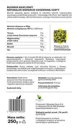 Süßer löslicher Ballaststoff - Chicorée-Oligofruktane, glutenfreies Präbiotikum 250g
