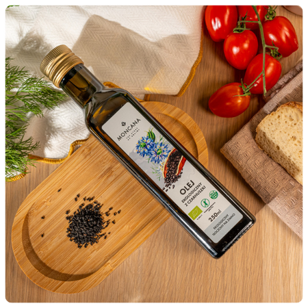 Organic cumin oil for children and adults, cold-pressed 250ml