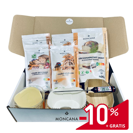 PRESENT Brotbackset - BIO-Brotbackmischungen, Formen und Pfannen. KOSTENLOSES Zubehör! [C] 