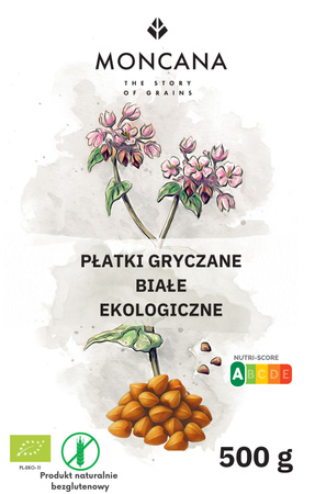 EKOlogiczne Płatki gryczane białe bezglutenowe 500g