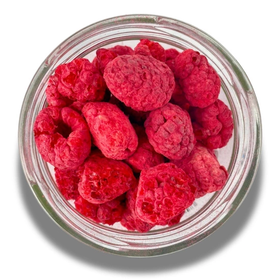 Gefriergetrocknete Himbeeren 35g-Glas