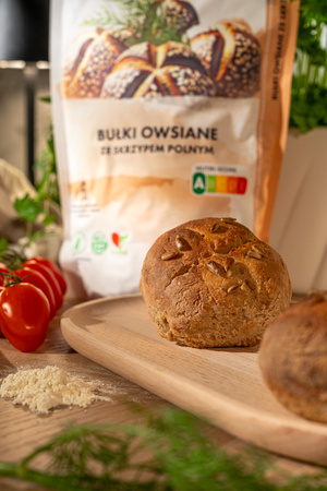 Mąka na Bułki Owsiane ze Skrzypem Polnym - bezglutenowa 780g (12 sztuk)