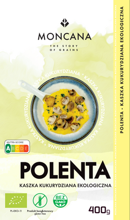 Polenta, bezglutenowa kaszka kukurydziana dla dzieci i dorosłych, EKOlogiczna 400g