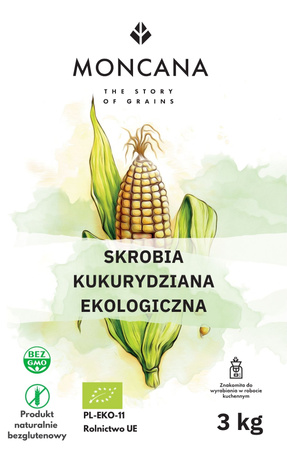 EKOlogiczna Bezglutenowa skrobia kukurydziana 3 kg