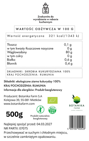 Gluten-free corn starch EKOlogical 500g