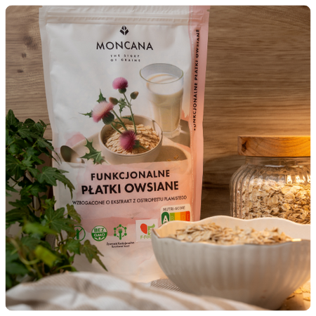 Owsianka Funkcjonalna – Bezglutenowe Płatki Owsiane z Ostropestem
