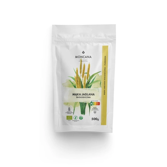 Bezglutenowa mąka jaglana, mąka pudrowa EKOlogiczna 20x500g