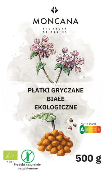 Weiße Bio-Buchweizenflocken 500g