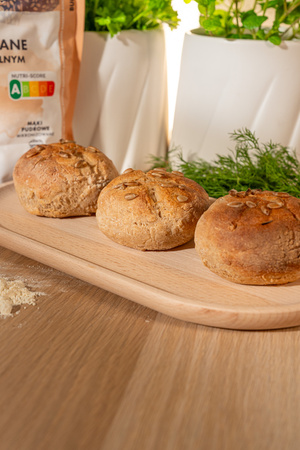 Mąka na Bułki Owsiane ze Skrzypem Polnym - bezglutenowa 780g (12 sztuk)