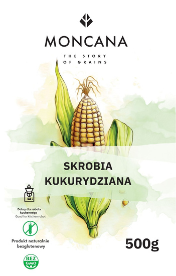 Bezglutenowa skrobia kukurydziana z ekologicznej kukurydzy 500g