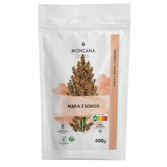 Bezglutenowa mąka z sorgo, mąka pudrowa 3kg