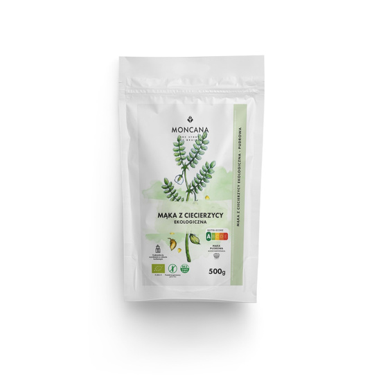 Bezglutenowa mąka z ciecierzycy, EKOlogiczna mąka pudrowa 500g