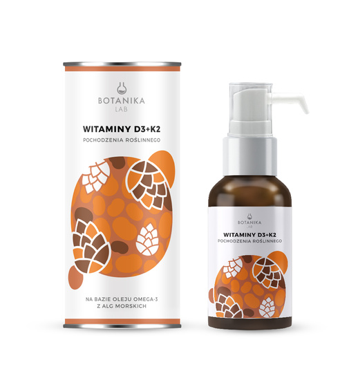 Witamina D3+K2 pochodzenia roślinnego 20 ml - suplement diety 