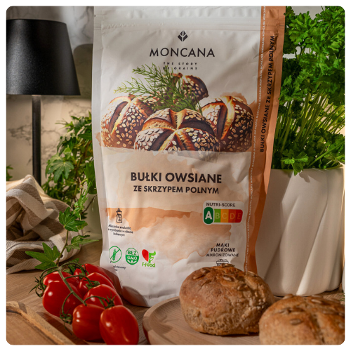 Mąka na Bułki Owsiane ze Skrzypem Polnym - bezglutenowa 780g (12 sztuk)