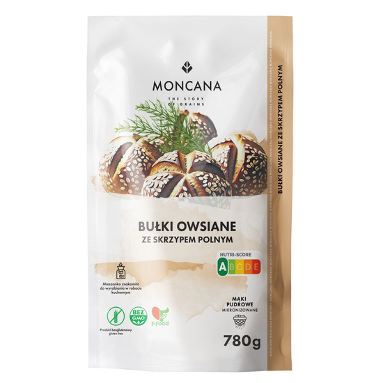 Mąka na Bułki Owsiane ze Skrzypem Polnym - bezglutenowa 780g (12 sztuk)
