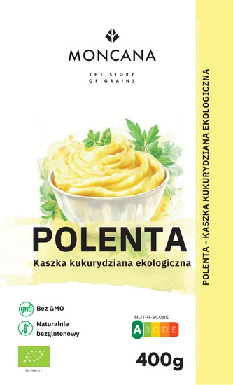 Polenta, bezglutenowa kaszka kukurydziana dla dzieci i dorosłych, EKOlogiczna 400g
